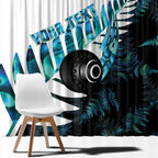 New Zealand Lawn Bowls Custom Window Curtain Aotearoa Silver Fern Paua Shell - Aussie Hoodie