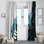 New Zealand Lawn Bowls Custom Window Curtain Aotearoa Silver Fern Paua Shell - Aussie Hoodie