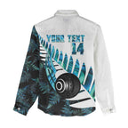 New Zealand Lawn Bowls Custom Women Casual Shirt Aotearoa Silver Fern Paua Shell - Aussie Hoodie