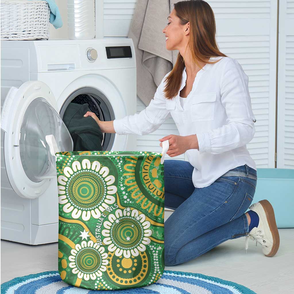 Bowls Australia Laundry Basket Aboriginal Art National Color - Aussie Hoodie