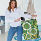 Bowls Australia Laundry Basket Aboriginal Art National Color - Aussie Hoodie
