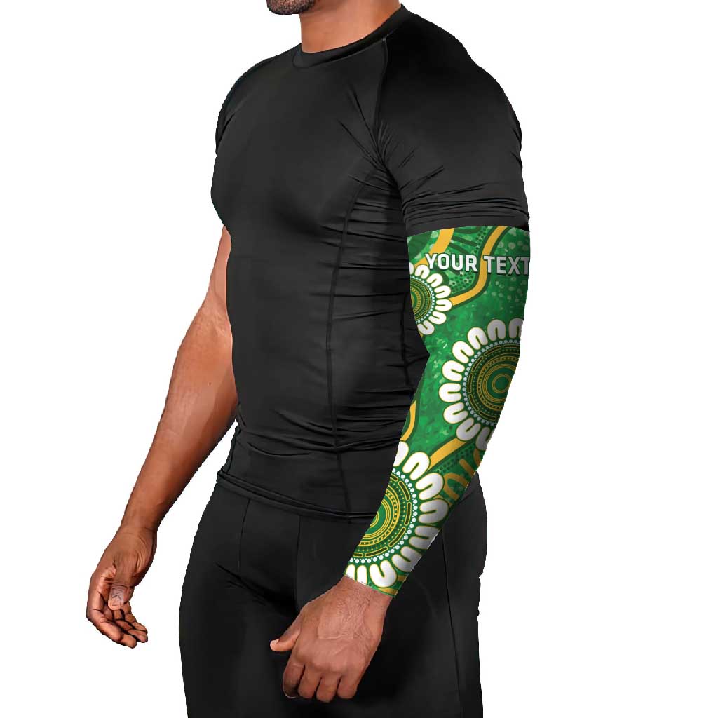 Bowls Australia Custom Arm Sleeves Aboriginal Art National Color - Aussie Hoodie