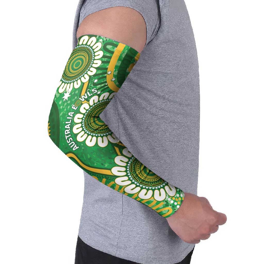 Bowls Australia Custom Arm Sleeves Aboriginal Art National Color - Aussie Hoodie