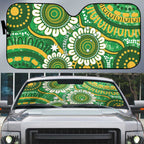 Bowls Australia Auto Sun Shade Aboriginal Art National Color - Aussie Hoodie