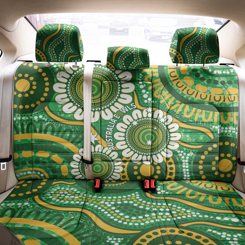 Bowls Australia Back Car Seat Cover Aboriginal Art National Color - Aussie Hoodie