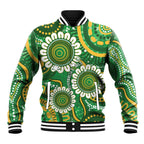 Bowls Australia Custom Baseball Jacket Aboriginal Art National Color - Aussie Hoodie