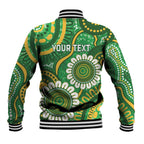 Bowls Australia Custom Baseball Jacket Aboriginal Art National Color - Aussie Hoodie