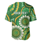 Bowls Australia Custom Baseball Jersey Aboriginal Art National Color - Aussie Hoodie