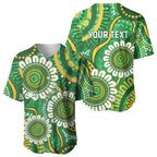 Bowls Australia Custom Baseball Jersey Aboriginal Art National Color - Aussie Hoodie