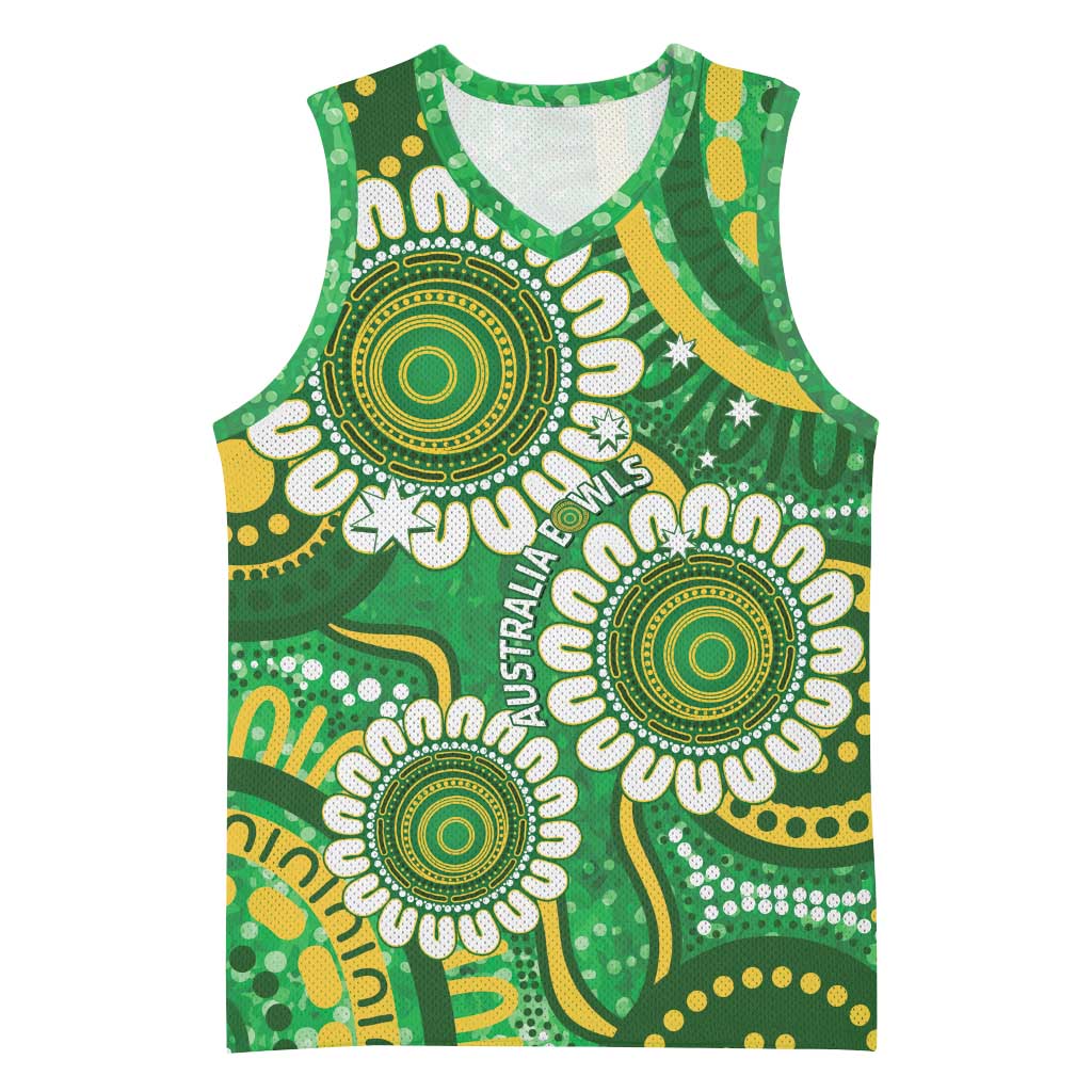 Bowls Australia Custom Basketball Jersey Aboriginal Art National Color - Aussie Hoodie
