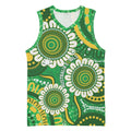 Bowls Australia Custom Basketball Jersey Aboriginal Art National Color - Aussie Hoodie