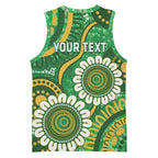 Bowls Australia Custom Basketball Jersey Aboriginal Art National Color - Aussie Hoodie