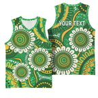 Bowls Australia Custom Basketball Jersey Aboriginal Art National Color - Aussie Hoodie