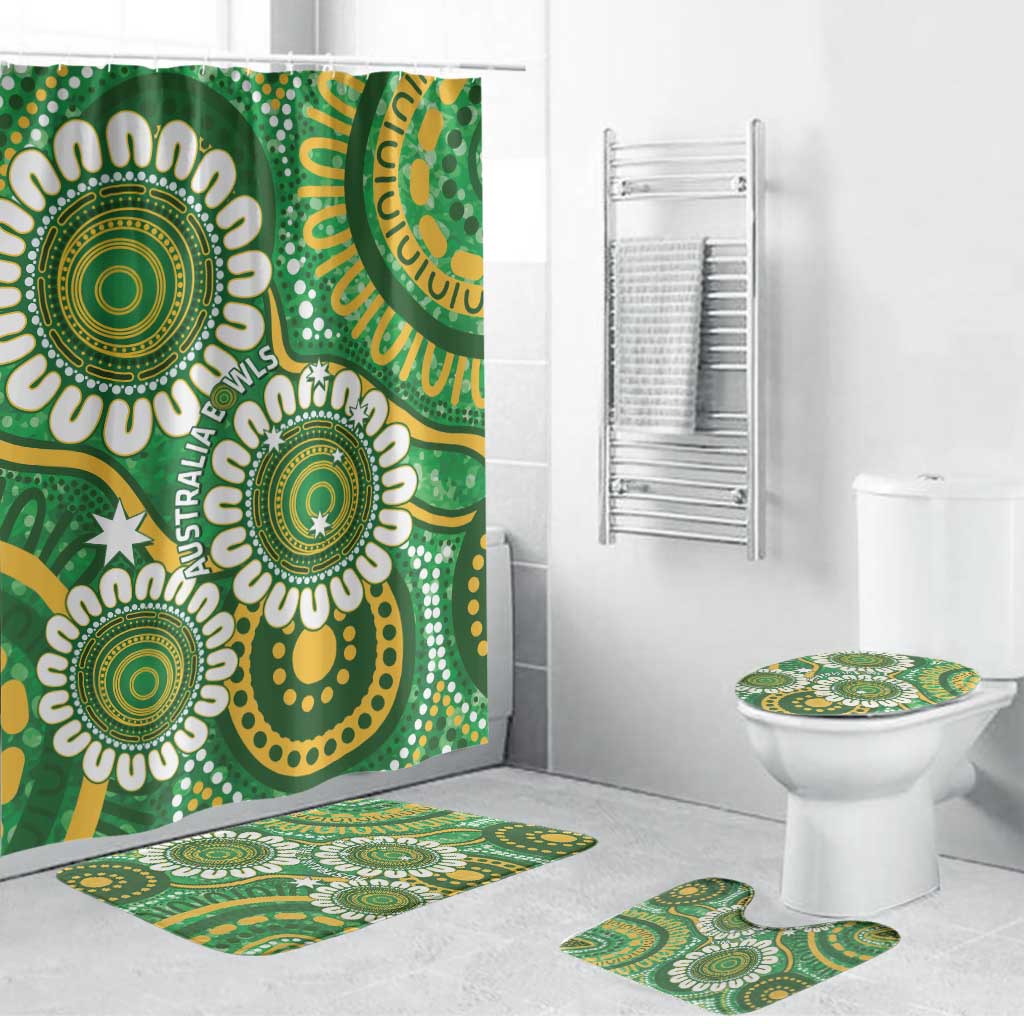 Bowls Australia Bathroom Set Aboriginal Art National Color - Aussie Hoodie