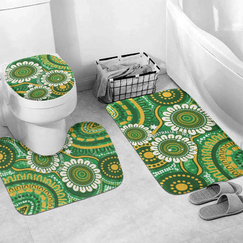 Bowls Australia Bathroom Set Aboriginal Art National Color - Aussie Hoodie