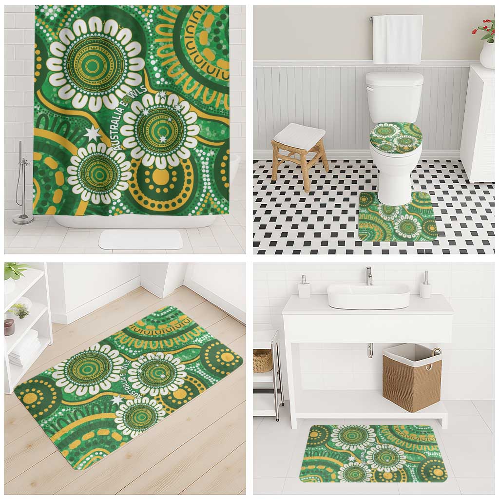 Bowls Australia Bathroom Set Aboriginal Art National Color - Aussie Hoodie