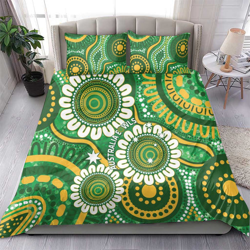 Bowls Australia Bedding Set Aboriginal Art National Color - Aussie Hoodie