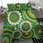 Bowls Australia Bedding Set Aboriginal Art National Color - Aussie Hoodie