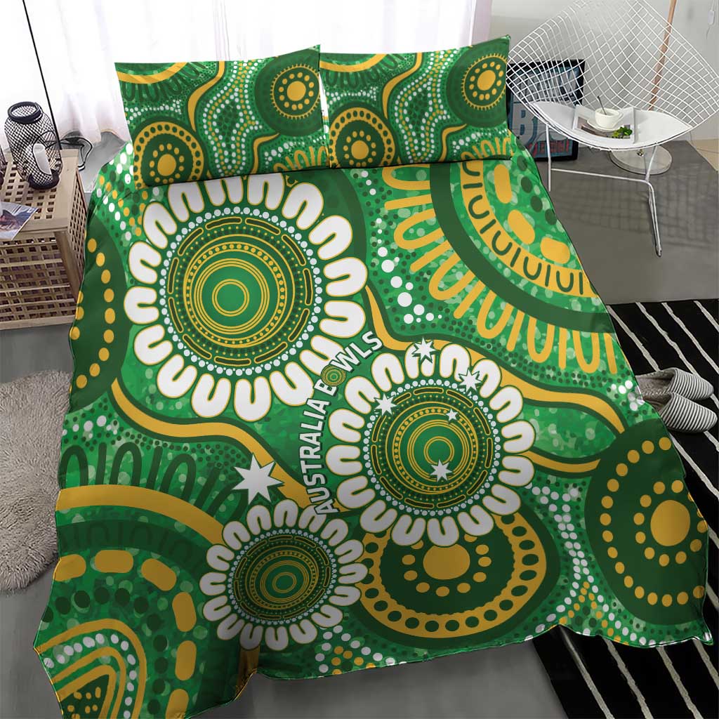 Bowls Australia Bedding Set Aboriginal Art National Color - Aussie Hoodie