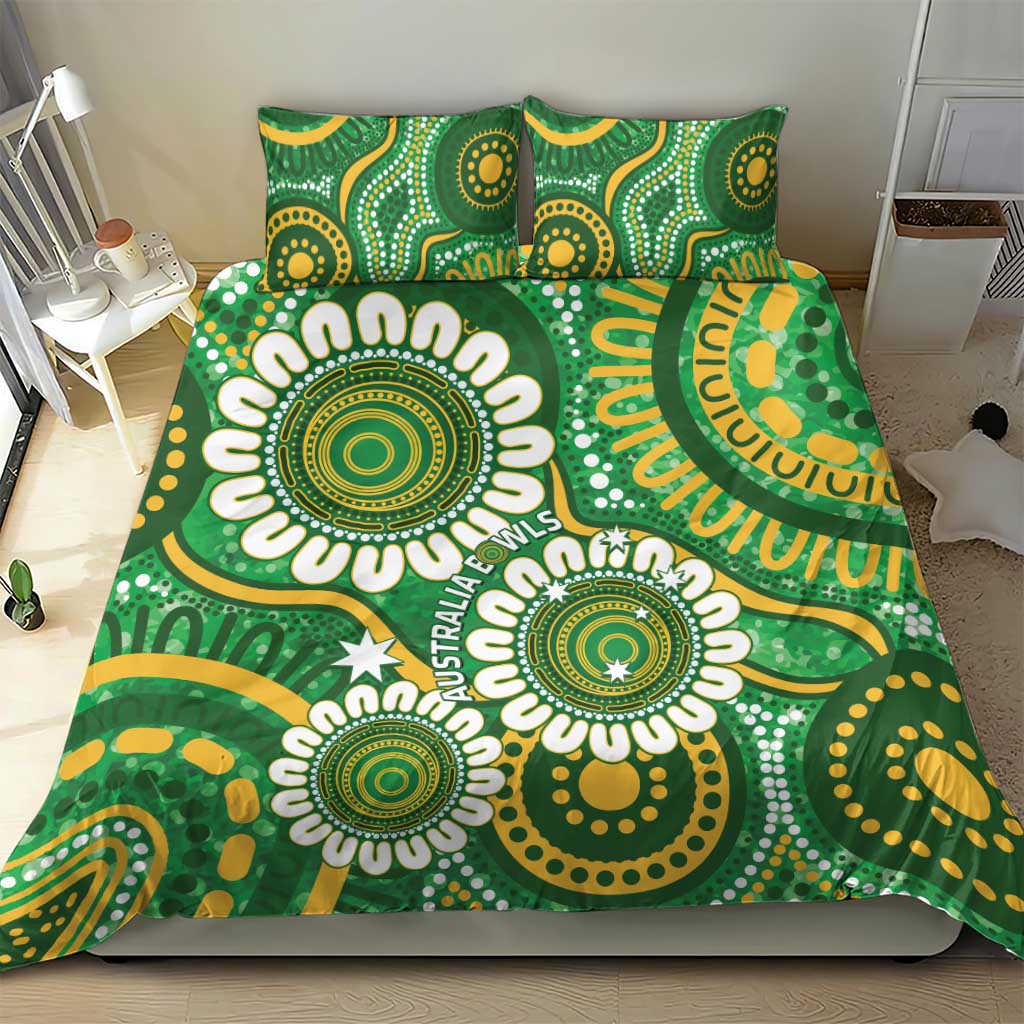 Bowls Australia Bedding Set Aboriginal Art National Color - Aussie Hoodie