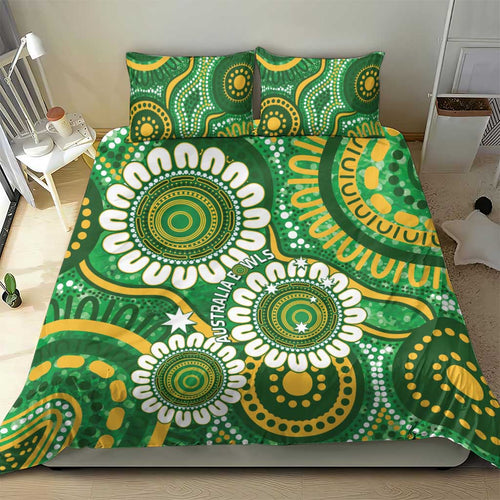 Bowls Australia Bedding Set Aboriginal Art National Color - Aussie Hoodie