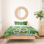 Bowls Australia Bedding Set Aboriginal Art National Color - Aussie Hoodie