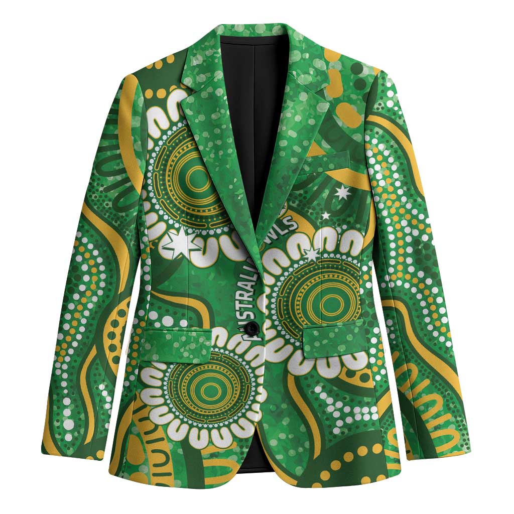 Bowls Australia Custom Blazer Aboriginal Art National Color - Aussie Hoodie