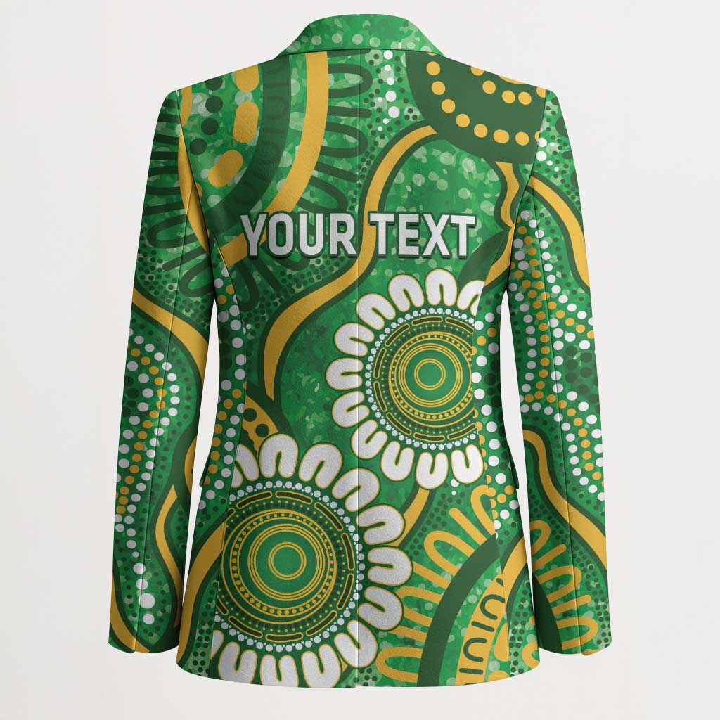 Bowls Australia Custom Blazer Aboriginal Art National Color - Aussie Hoodie