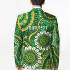 Bowls Australia Custom Blazer Aboriginal Art National Color - Aussie Hoodie