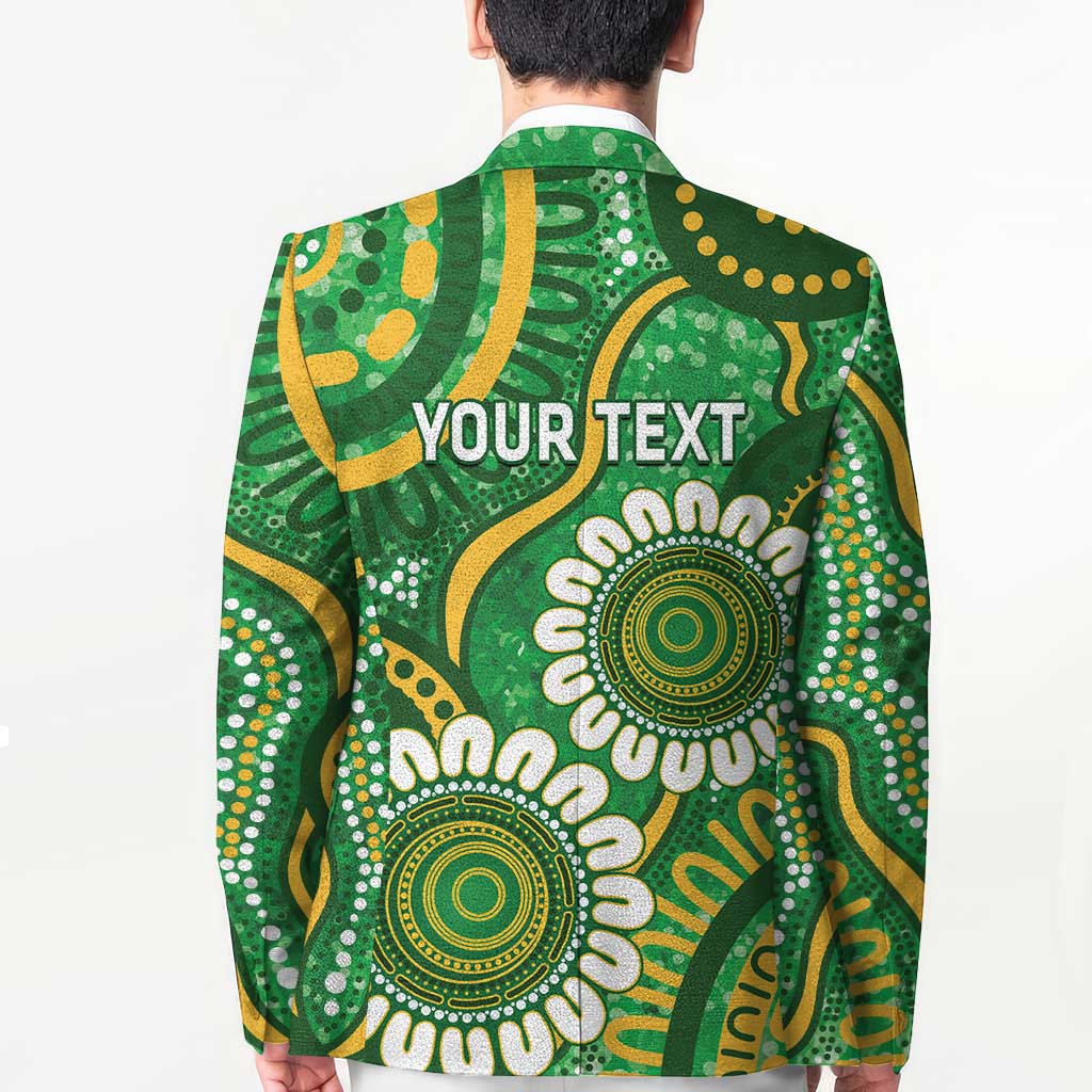 Bowls Australia Custom Blazer Aboriginal Art National Color - Aussie Hoodie