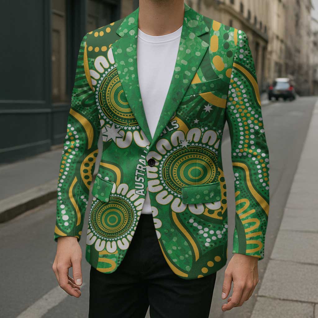 Bowls Australia Custom Blazer Aboriginal Art National Color - Aussie Hoodie