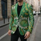 Bowls Australia Custom Blazer Aboriginal Art National Color - Aussie Hoodie