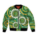 Bowls Australia Custom Bomber Jacket Aboriginal Art National Color - Aussie Hoodie
