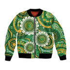Bowls Australia Custom Bomber Jacket Aboriginal Art National Color - Aussie Hoodie