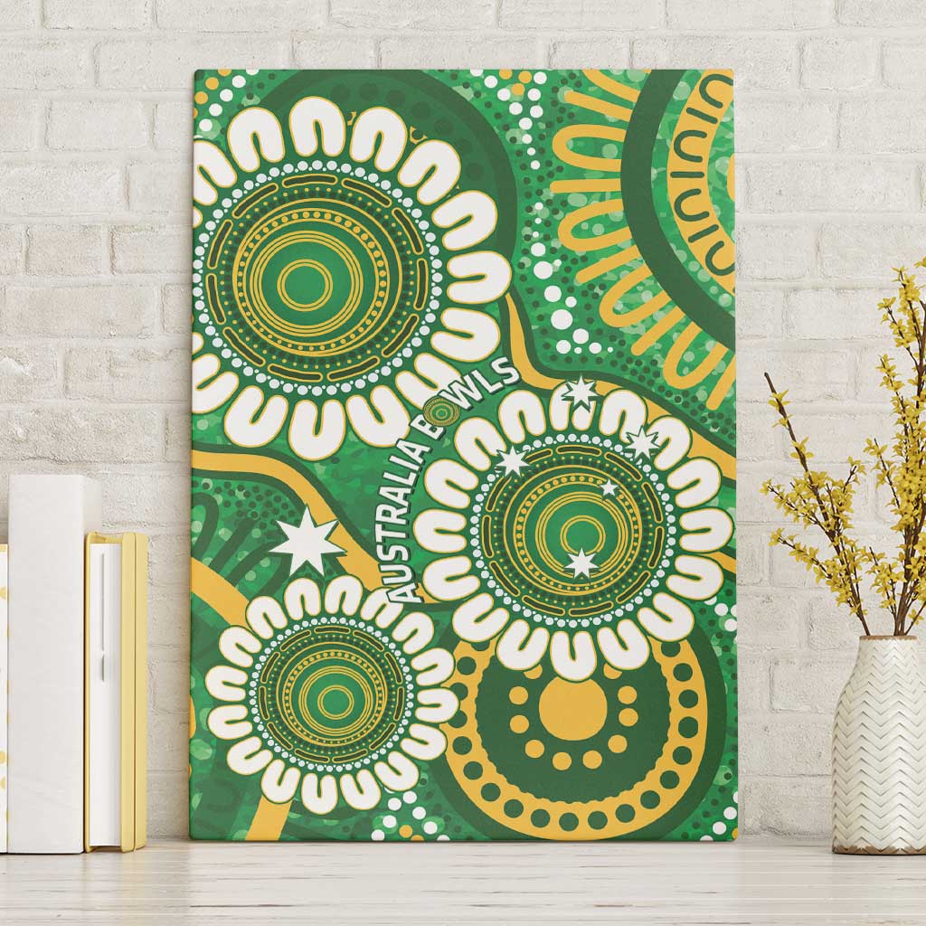 Bowls Australia Canvas Wall Art Aboriginal Art National Color - Aussie Hoodie