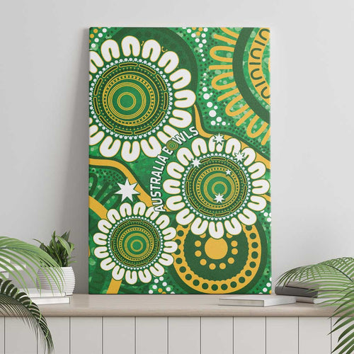 Bowls Australia Canvas Wall Art Aboriginal Art National Color - Aussie Hoodie