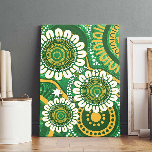 Bowls Australia Canvas Wall Art Aboriginal Art National Color - Aussie Hoodie