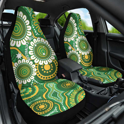 Bowls Australia Car Seat Cover Aboriginal Art National Color - Aussie Hoodie