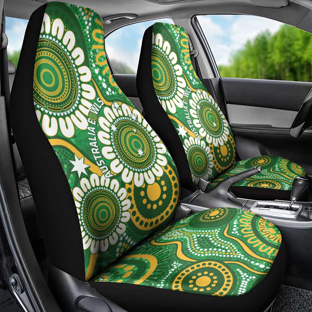 Bowls Australia Car Seat Cover Aboriginal Art National Color - Aussie Hoodie