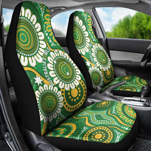 Bowls Australia Car Seat Cover Aboriginal Art National Color - Aussie Hoodie
