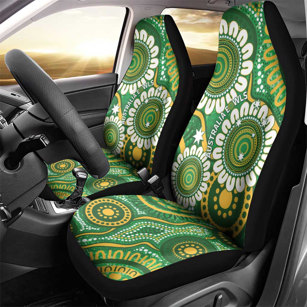 Bowls Australia Car Seat Cover Aboriginal Art National Color - Aussie Hoodie