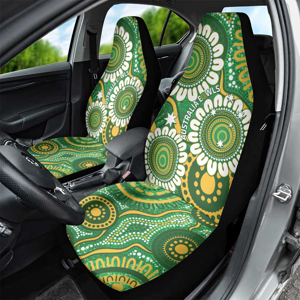 Bowls Australia Car Seat Cover Aboriginal Art National Color - Aussie Hoodie