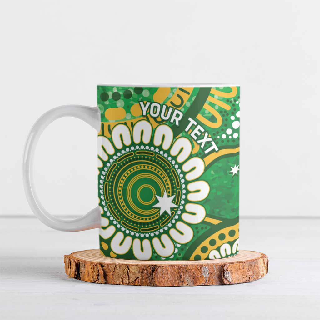 Bowls Australia Custom Ceramic Mug Aboriginal Art National Color - Aussie Hoodie