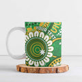Bowls Australia Custom Ceramic Mug Aboriginal Art National Color - Aussie Hoodie