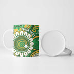 Bowls Australia Custom Ceramic Mug Aboriginal Art National Color - Aussie Hoodie
