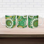 Bowls Australia Custom Ceramic Mug Aboriginal Art National Color - Aussie Hoodie