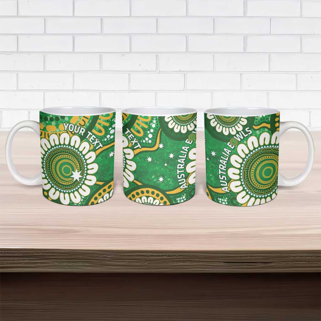 Bowls Australia Custom Ceramic Mug Aboriginal Art National Color - Aussie Hoodie