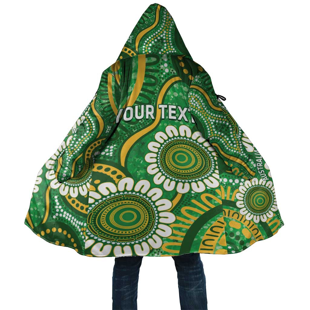 Bowls Australia Custom Cloak Aboriginal Art National Color - Aussie Hoodie