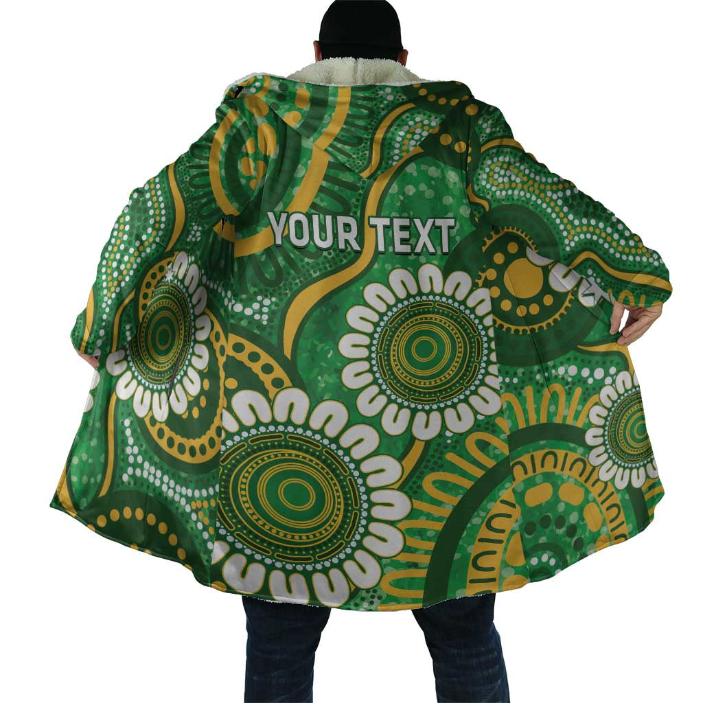 Bowls Australia Custom Cloak Aboriginal Art National Color - Aussie Hoodie