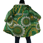 Bowls Australia Custom Cloak Aboriginal Art National Color - Aussie Hoodie